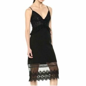 NWT FRENCH CONNECTION DELOS Lucky
LACE BODICE Peplum SHEATH Cocktail DRESS, 10